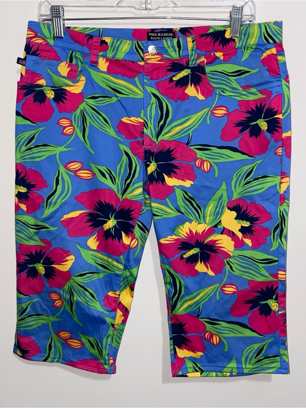 Vtg Ralph Lauren Capri Pants Womens Size 10 Pedal Pushers 90s Bermuda Shorts